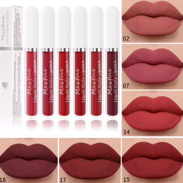 CAKAILA 6-Color Matte Lip Gloss Set – long-lasting, waterproof, non-stick, fade-resistant matte color.