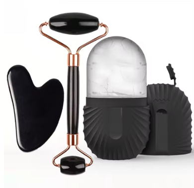 Ice Fac Roller Set – soothing facial tool for lifting, contouring, depuffing, and refreshing skin anytime.