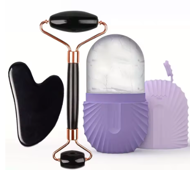Ice Fac Roller Set – soothing facial tool for lifting, contouring, depuffing, and refreshing skin anytime.